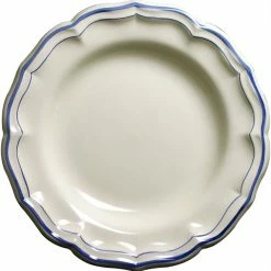 Servierplatten Gien Filet Bleu Platte Rund Tief 31cm