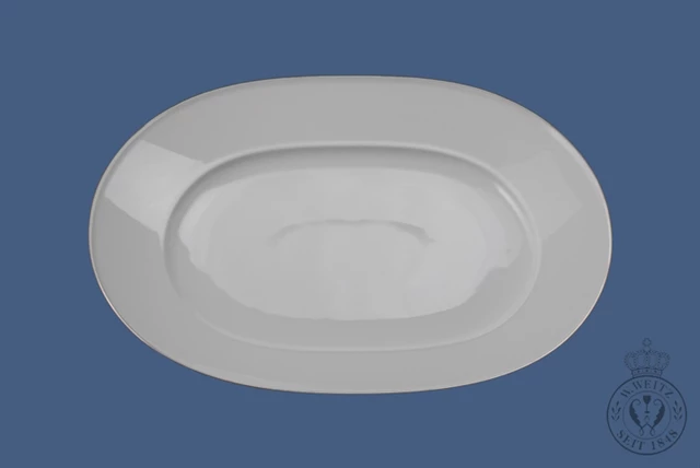 KPM - Berlin Servierplatten KPM - Berlin Urania Platinrand Platte Oval 37cm Groß 3 KPM - Berlin Servierplatten KPM - Berlin Urania Platinrand Platte Oval 37cm Groß
