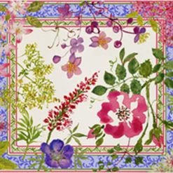 Servierplatten Gien Millefleurs Platte Rechteckig 29,5x26,5cm