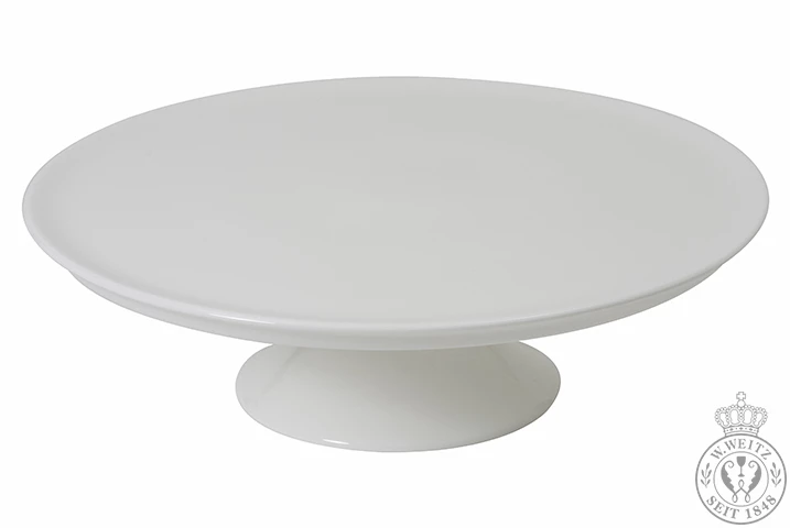 Dibbern Bone China Weiß Classic Tortenplatte Auf Fuß 32cm 3 Dibbern Bone China Weiß Classic Tortenplatte Auf Fuß 32cm