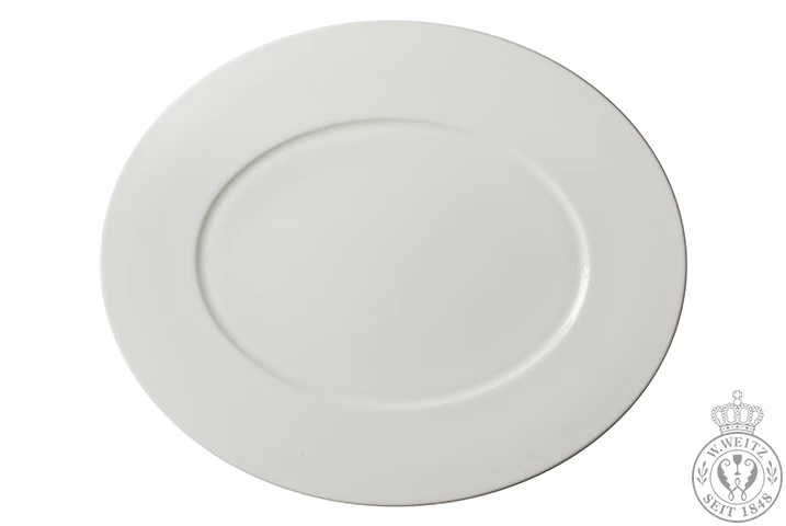 Servierplatten Dibbern Bone China Weiß Fine Dining Platte Oval 34cm 3 Servierplatten Dibbern Bone China Weiß Fine Dining Platte Oval 34cm