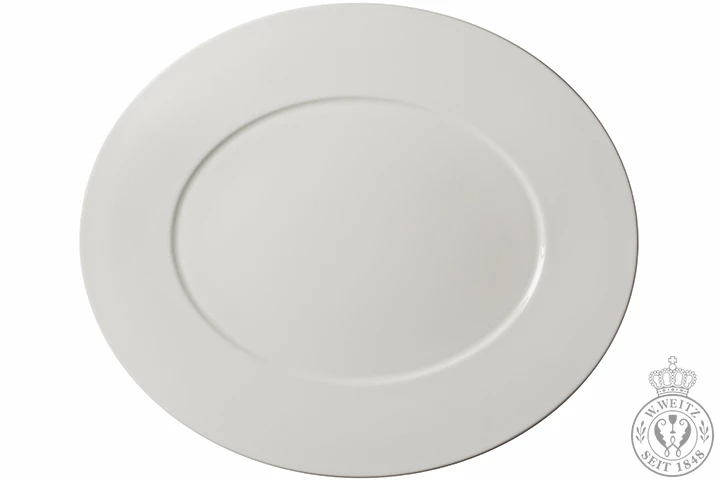 Servierplatten Dibbern Bone China Weiß Fine Dining Platte Oval 39cm 3 Servierplatten Dibbern Bone China Weiß Fine Dining Platte Oval 39cm