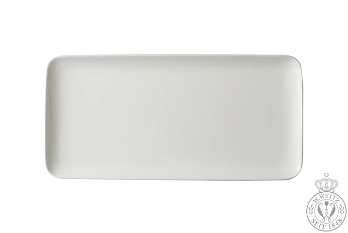 Servierplatten Dibbern Bone China Weiß Pure Platte 15x32cm 3 Servierplatten Dibbern Bone China Weiß Pure Platte 15x32cm