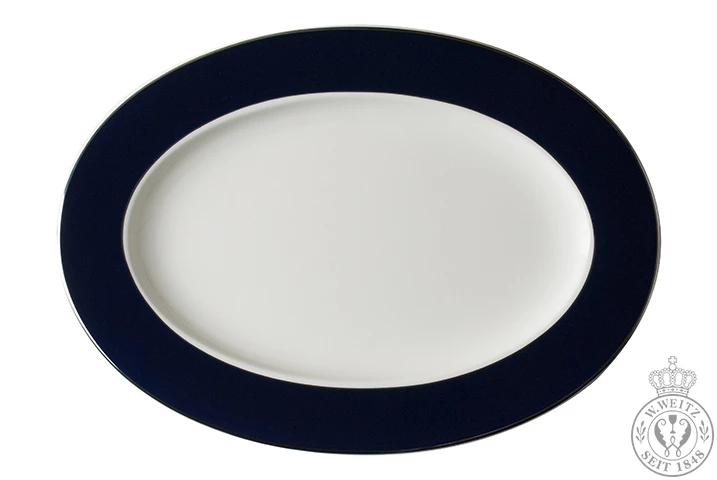 Servierplatten Dibbern Royal Blue Platte 34cm 3 Servierplatten Dibbern Royal Blue Platte 34cm