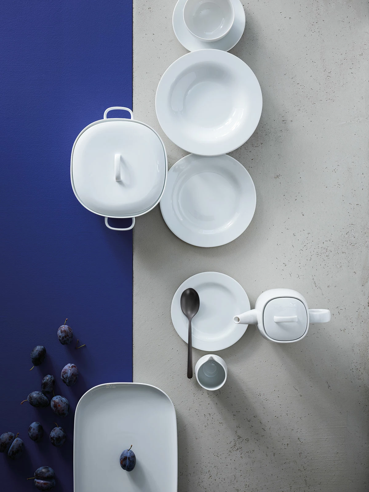 Servierplatten Rosenthal Moon Weiß Platte 38cm 4 Servierplatten Rosenthal Moon Weiß Platte 38cm – Bild 2