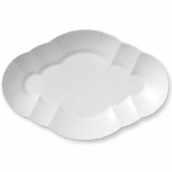 Servierplatten Royal Copenhagen Elements Weiß Platte Oval 38cm 2597375