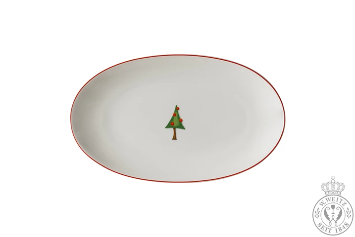 Servierplatten Dibbern Season's Greetings Beilage 24cm 3 Servierplatten Dibbern Season's Greetings Beilage 24cm