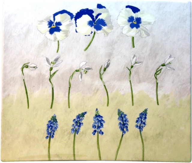 Servierplatten Gien Alice Platte Rechteckig 29,5x26,5cm 3 Servierplatten Gien Alice Platte Rechteckig 29,5x26,5cm