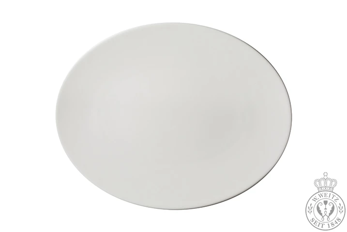 Servierplatten Dibbern Bone China Weiß Pure Platte Oval 28cm 3 Servierplatten Dibbern Bone China Weiß Pure Platte Oval 28cm