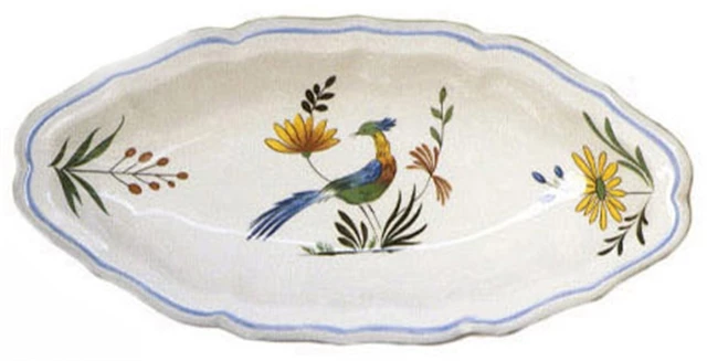 Servierplatten Gien Oiseaux De Paradis Beilage 26,5cm 3 Servierplatten Gien Oiseaux De Paradis Beilage 26,5cm