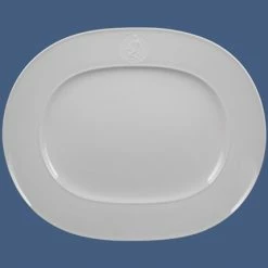 KPM - Berlin Servierplatten KPM - Berlin Arkadia Weiß Platte Oval Groß 37,5cm Apollo