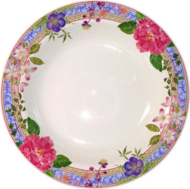 Servierplatten Gien Millefleurs Platte Rund Tief 31cm 3 Servierplatten Gien Millefleurs Platte Rund Tief 31cm