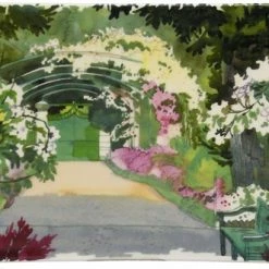 Gien Paris à Giverny Platte Rechteckig 19,3x10cm