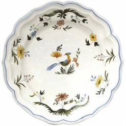 Servierplatten Gien Oiseaux De Paradis Platte Rund Flach 31cm