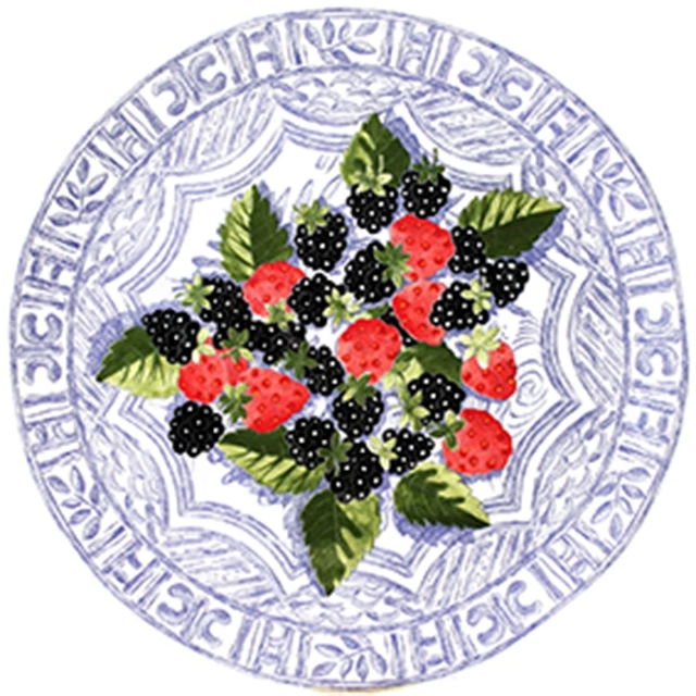 Tortenplatten Gien Oiseau Bleu Fruits Kuchenplatte 30cm 3 Tortenplatten Gien Oiseau Bleu Fruits Kuchenplatte 30cm