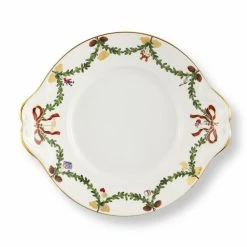 Speiseteller Royal Copenhagen Star Fluted Christmas Kuchenteller 27cm