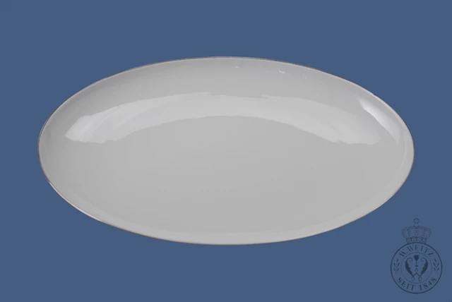 KPM - Berlin Servierplatten KPM - Berlin Urbino Platinrand Platte Oval 43cm Groß 3 KPM - Berlin Servierplatten KPM - Berlin Urbino Platinrand Platte Oval 43cm Groß