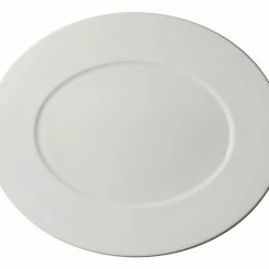 Servierplatten Dibbern Cross White Matt Platte Oval 34cm