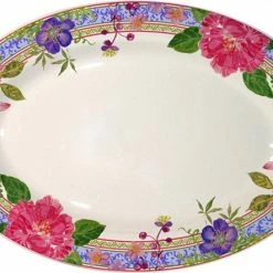Servierplatten Gien Millefleurs Platte Oval Mittelgroß 37cm