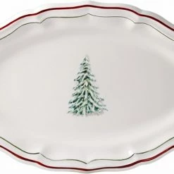 Gien Filets Noel Platte Oval 41cm