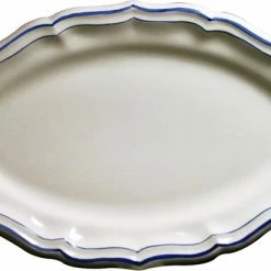 Servierplatten Gien Filet Bleu Platte Oval 41cm