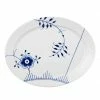 Servierplatten Royal Copenhagen Mega Blau Gerippt Platte Oval 33,5cm 2382633