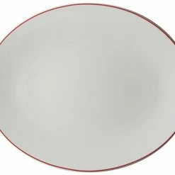 Servierplatten Dibbern Simplicity Platte Oval / Fischteller 32cm Rot