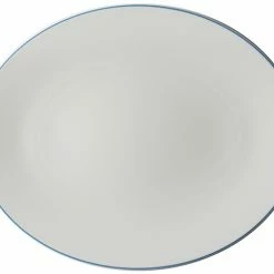 Servierplatten Dibbern Simplicity Platte Oval / Fischteller 32cm Hellblau