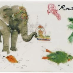 Gien Route Des Indes Platte Rechteckig 19,3x10cm