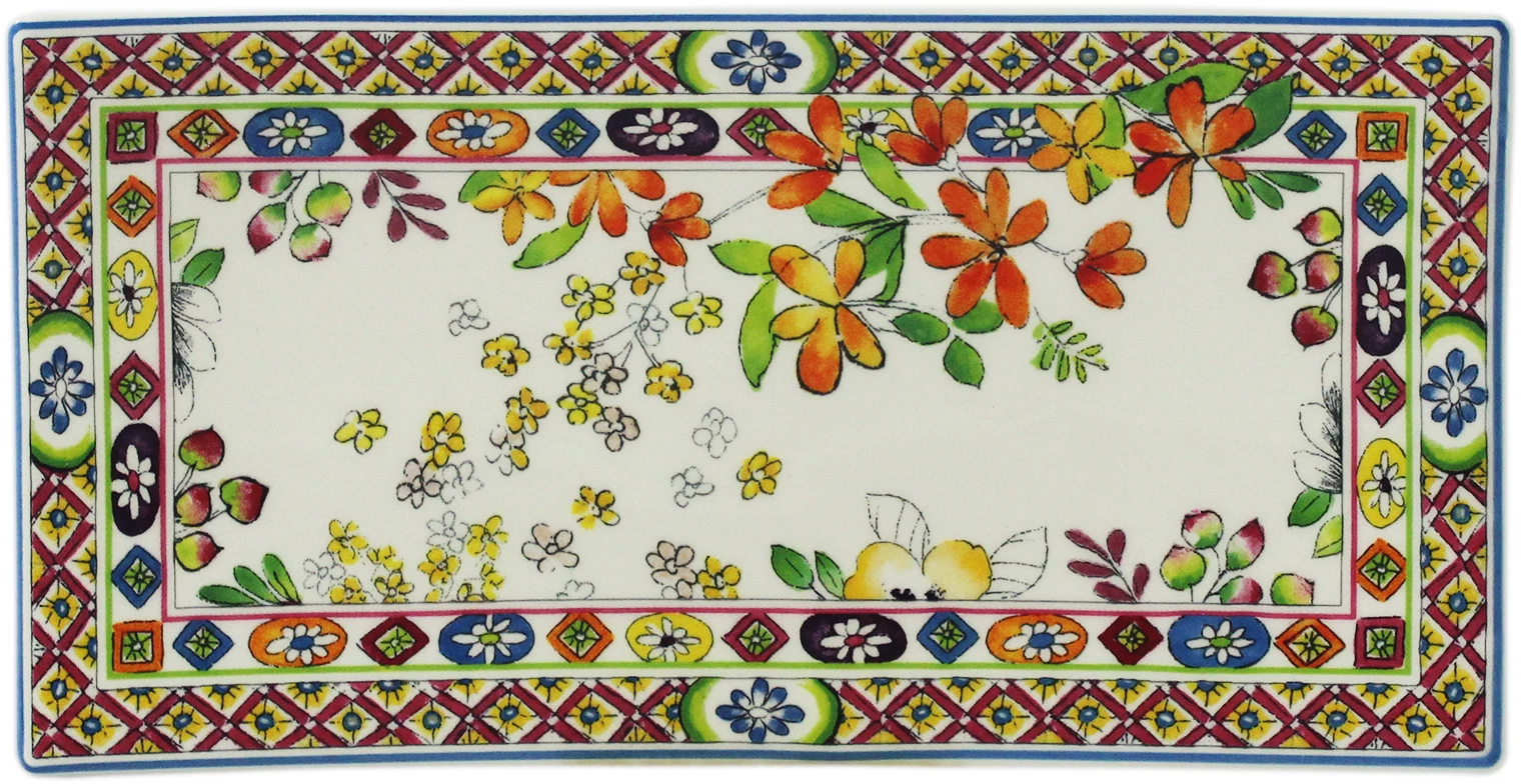 Gien Bagatelle Platte Rechteckig Klein 19,3x10cm 3 Gien Bagatelle Platte Rechteckig Klein 19,3x10cm