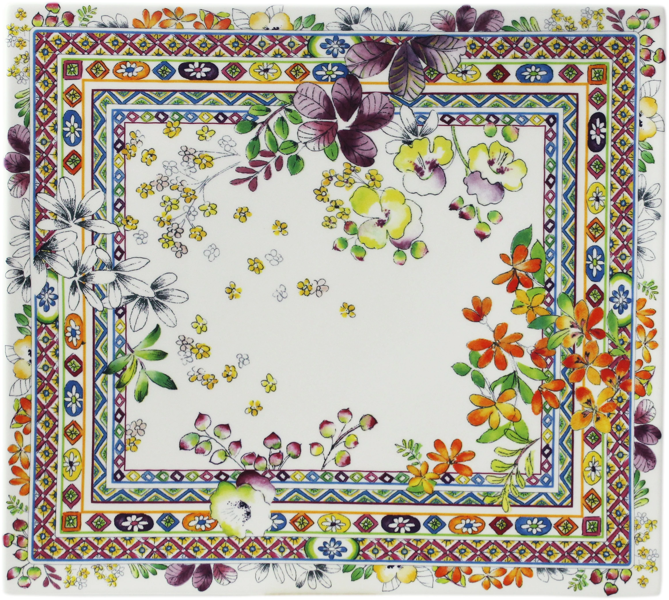 Servierplatten Gien Bagatelle Platte Rechteckig 29,5x26,5cm 3 Servierplatten Gien Bagatelle Platte Rechteckig 29,5x26,5cm