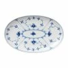 Servierplatten Royal Copenhagen Musselmalet Gerippt Beilage Oval 23cm