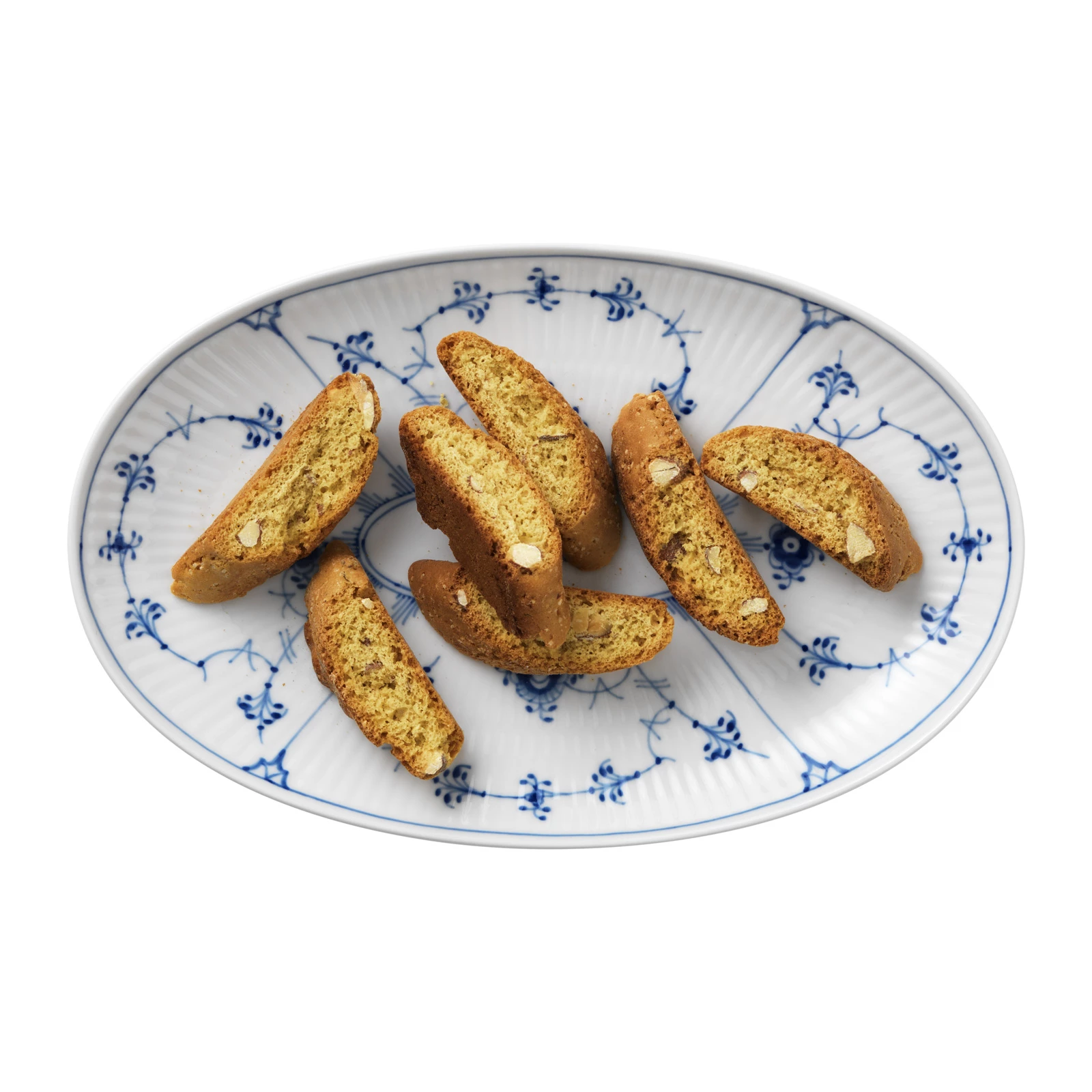 Servierplatten Royal Copenhagen Musselmalet Gerippt Beilage Oval 23cm 4 Servierplatten Royal Copenhagen Musselmalet Gerippt Beilage Oval 23cm – Bild 2