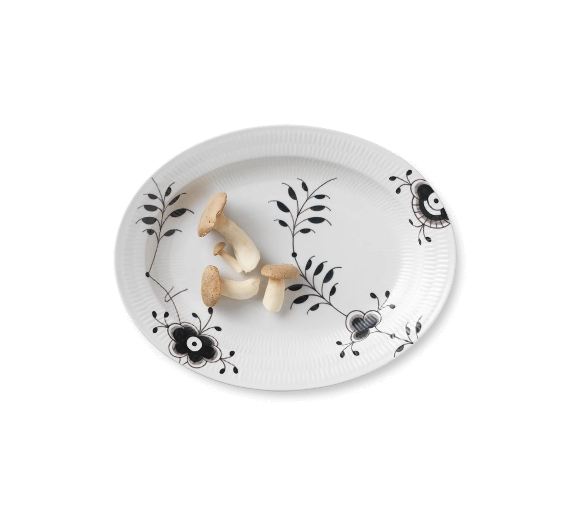 Servierplatten Royal Copenhagen Mega Schwarz Gerippt Platte Oval 36,5cm 4 Servierplatten Royal Copenhagen Mega Schwarz Gerippt Platte Oval 36,5cm – Bild 2