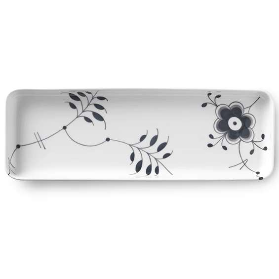 Servierplatten Royal Copenhagen Mega Schwarz Gerippt Platte Eckig 36cm 3 Servierplatten Royal Copenhagen Mega Schwarz Gerippt Platte Eckig 36cm