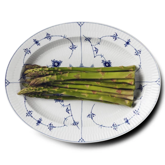 Servierplatten Royal Copenhagen Musselmalet Gerippt Platte Oval 30,5cm 4 Servierplatten Royal Copenhagen Musselmalet Gerippt Platte Oval 30,5cm – Bild 2