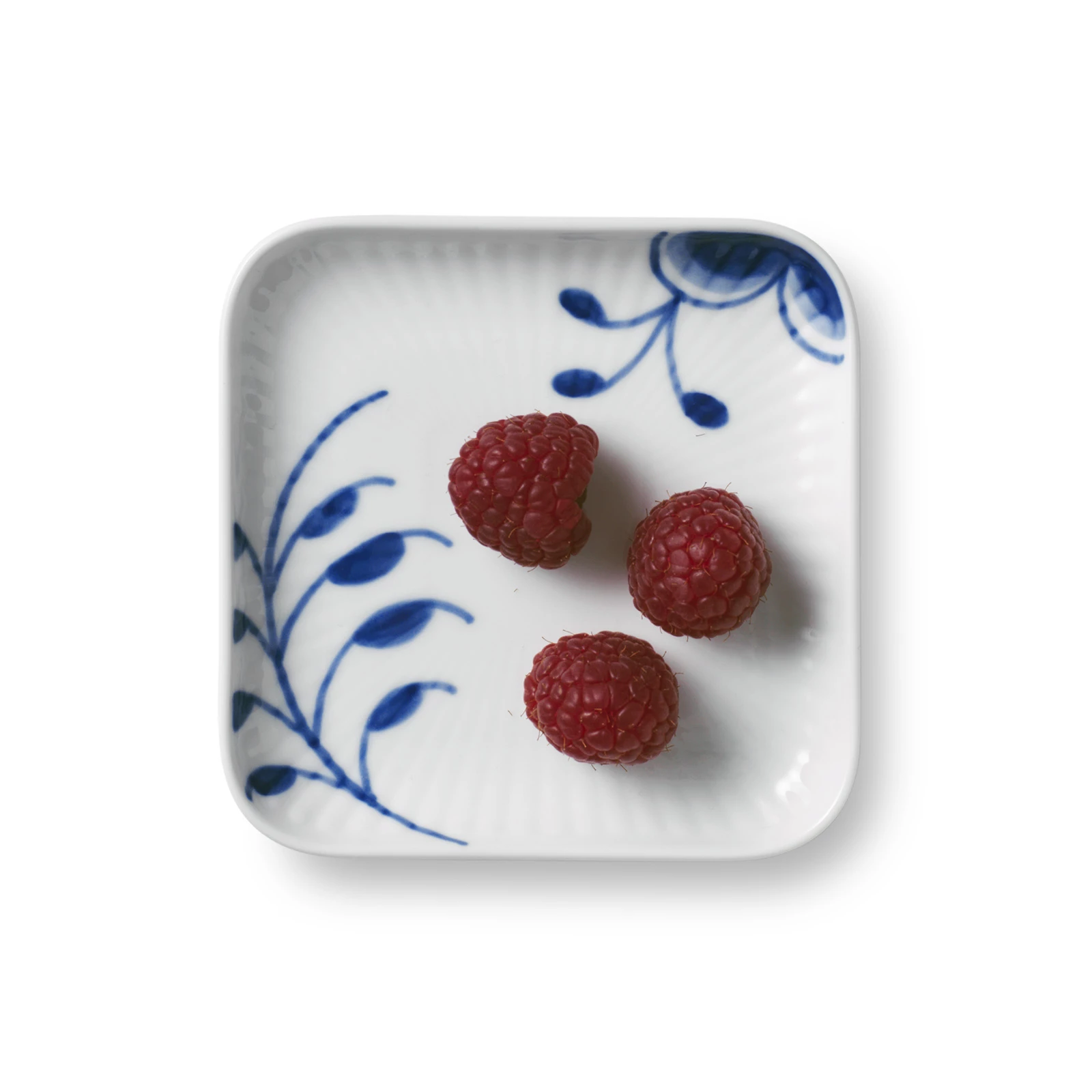 Royal Copenhagen Mega Blau Gerippt Platte Quadratisch 9x9cm 3 Royal Copenhagen Mega Blau Gerippt Platte Quadratisch 9x9cm – Bild 2