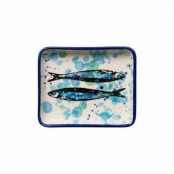 Vista Alegre-Shop 9 Vista Portuguese Wet Painting Platte 16x14cm Fische