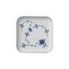 Beilagen Royal Copenhagen Musselmalet Gerippt Platte Quadratisch 9cm