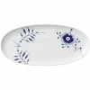 Servierplatten Royal Copenhagen Mega Blau Gerippt Servierplatte Oval 37cm