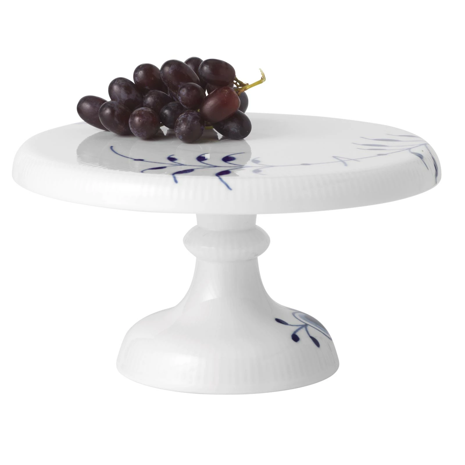 Royal Copenhagen Mega Blau Gerippt Platte Auf Fuß 23cm 5 Royal Copenhagen Mega Blau Gerippt Platte Auf Fuß 23cm – Bild 4