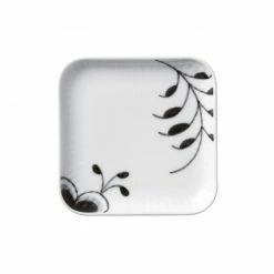 Vista Alegre-Shop 43 Beilagen Royal Copenhagen Mega Schwarz Gerippt Platte Quadratisch 9x9cm