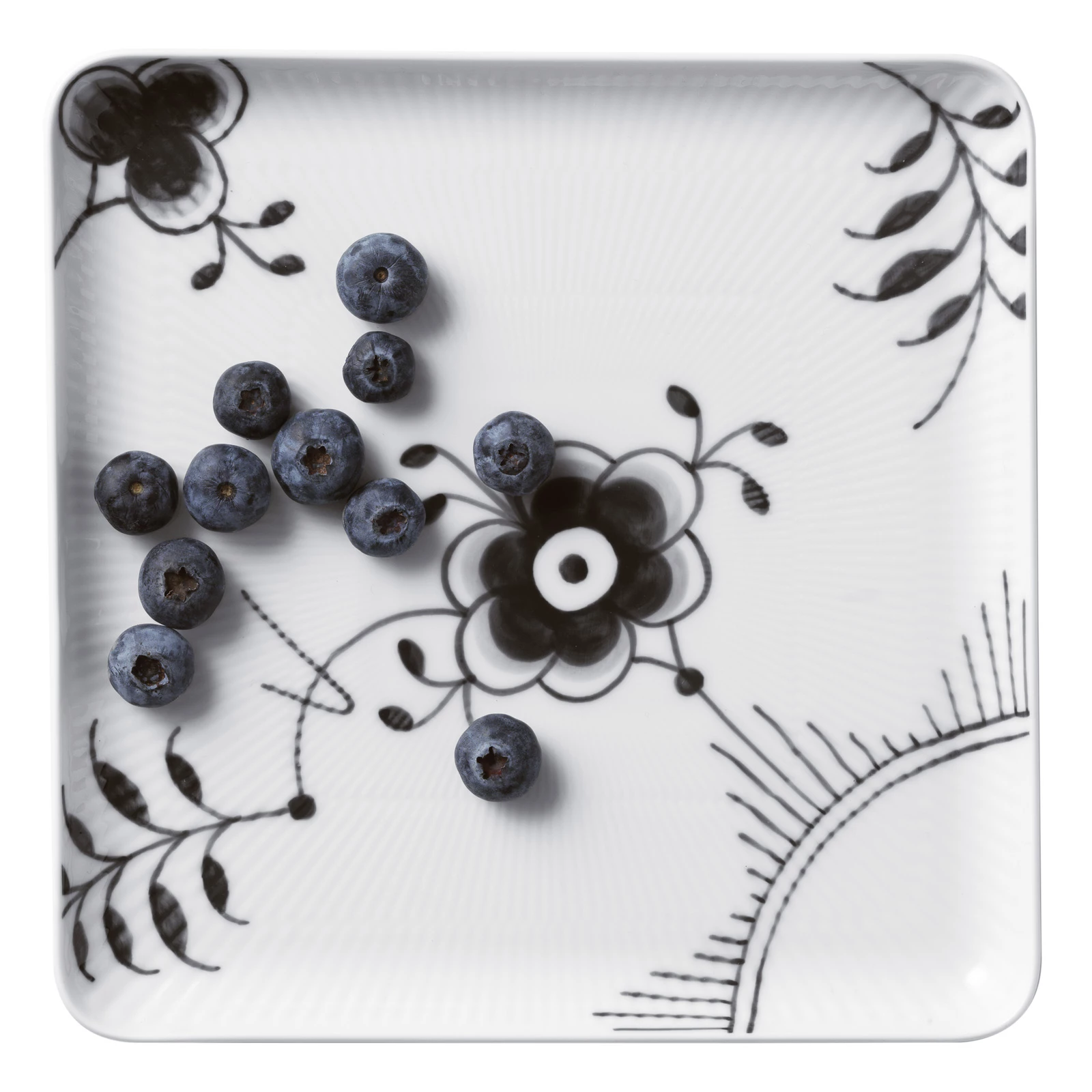 Servierplatten Royal Copenhagen Mega Schwarz Gerippt Teller/Platte Quadratisch 20x 20cm 4 Servierplatten Royal Copenhagen Mega Schwarz Gerippt Teller/Platte Quadratisch 20x 20cm – Bild 2