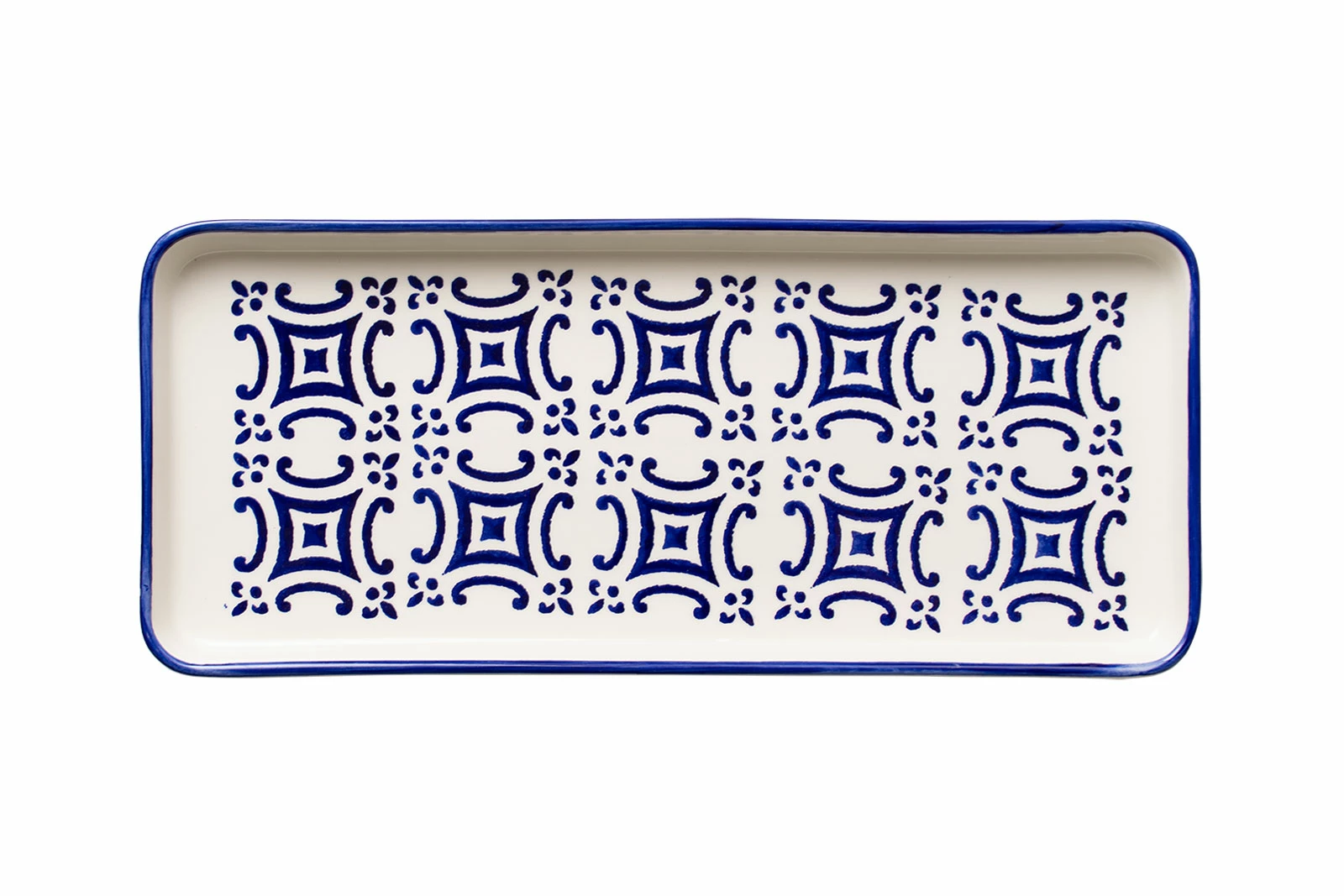 Servierplatten Vista Portuguese Cobalt Platte Rechteckig 35x15,5cm 3 Servierplatten Vista Portuguese Cobalt Platte Rechteckig 35x15,5cm