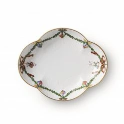 Vista Alegre-Shop 49 Beilagen Royal Copenhagen Star Fluted Christmas Beilage Oval 17,5cm