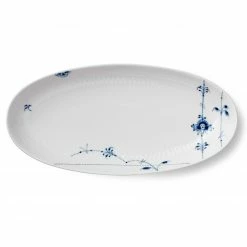 Servierplatten Royal Copenhagen Blue Palmette Platte Oval 32cm 2500375